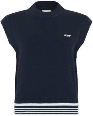 Autry Sweater Without Sleeves - Blue