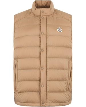 Moncler Padded Gilet Tibb - Natural