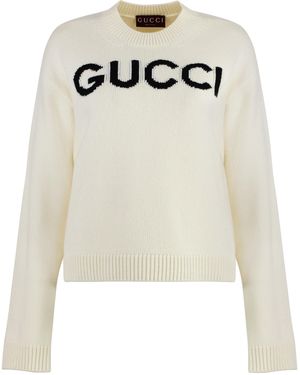 Gucci Maglione girocollo in lana - Bianco