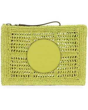 Tory Burch Pochette Ella Crochet - Giallo