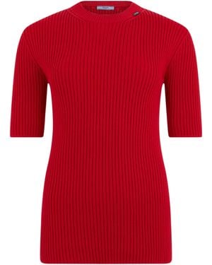 Prada Pullover a maniche corte - Rosso
