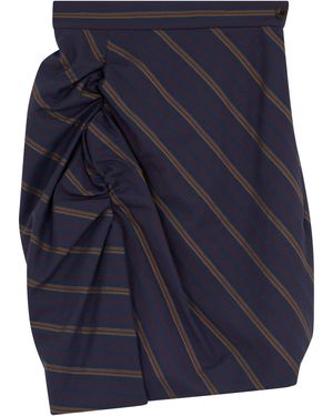Vivienne Westwood Gathered Midi Skirt - Blue