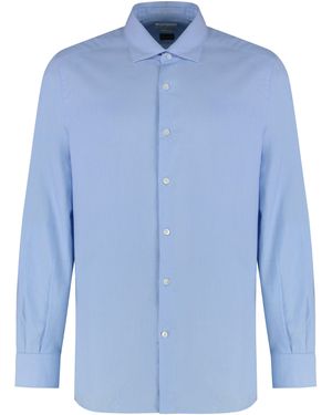 Slowear Piqué Cotton Shirt - Blue