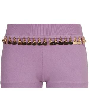 Rabanne Shorts in maglia - Viola