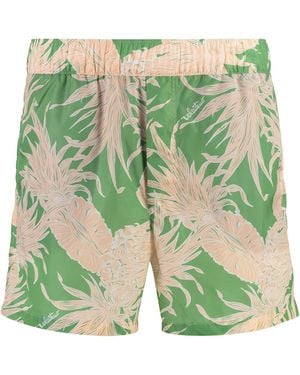 Valentino Garavani Printed Swim Shorts - Green