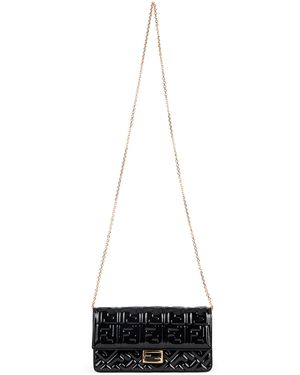 Fendi Wallet On Chain Baguette Leather - White