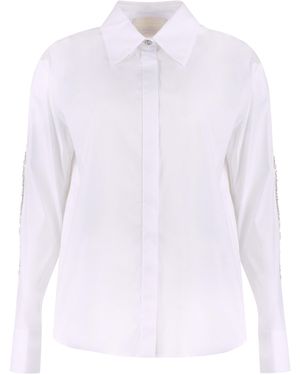 Genny Stretch Poplin Shirt - White
