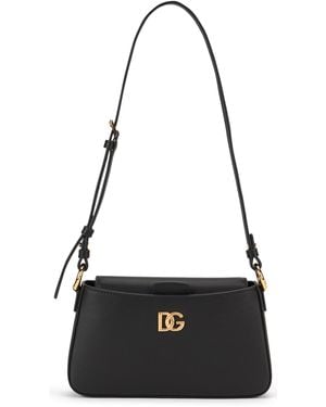 Dolce & Gabbana Shoulder Bag With Adjustable Strap - Black
