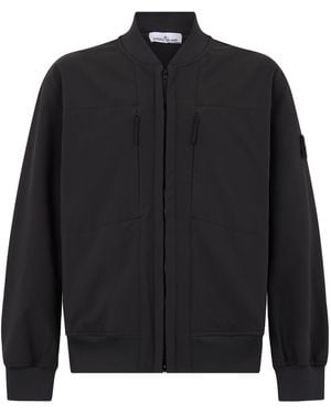 Stone Island Bomber con zip - Nero