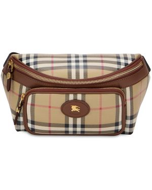 Burberry Marsupio Check in cotone - Marrone
