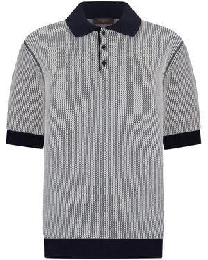 Slowear Cotton Knitted Polo - Grey
