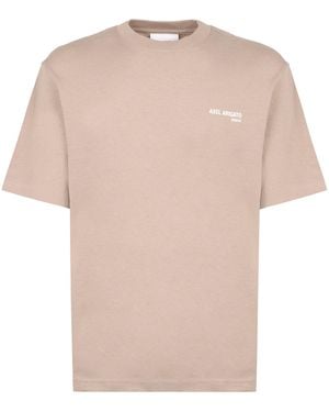 Axel Arigato Logo Cotton T-Shirt - Pink