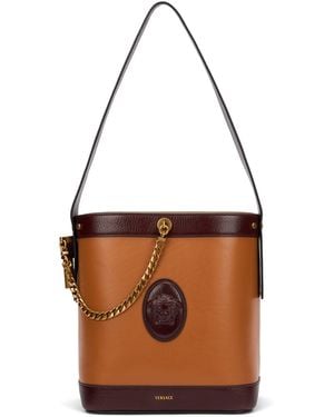 Versace Medusa Bucket Bag - Brown