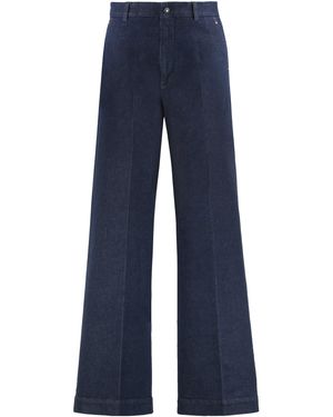 Moncler Wide-Leg Jeans - Blue