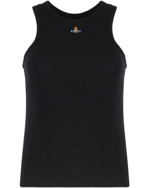 Vivienne Westwood Ribbed Tank Top - Black