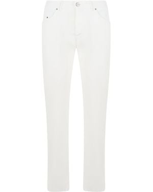 Rrd Elastic Cotton Trousers - White