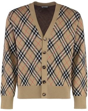 Burberry Wool Cardigan - Natural
