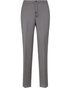 Slowear Slim Wool Trousers - Grey