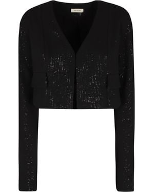The Mannei Terras Silk Jacket - Black