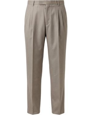 BOSS Pants With Pleats - Gray