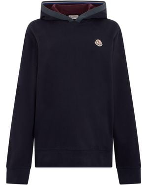 Moncler Cotton Hoodie - Blue