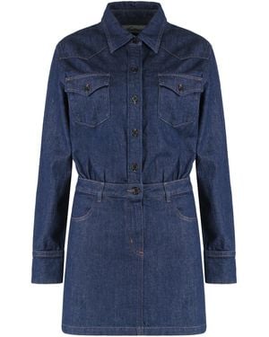 A.P.C. Mini Denim Dress - Blue
