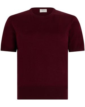 Saint Laurent Wool T-Shirt - Red
