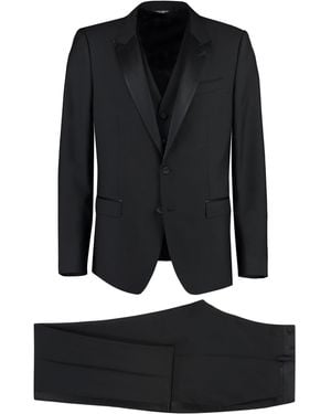 Dolce & Gabbana Stylish Three-Piece Suit - Black