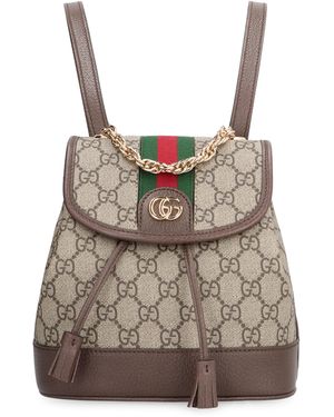 Gucci Mini Ophidia Gg Supreme Fabric Backpack - Brown