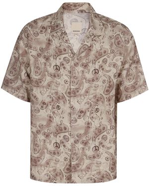 Emporio Armani Camicia in viscosa stampata - Multicolore