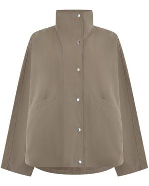 TOTEME Windbreaker Parachute Jacket Made Of Fabric - Brown