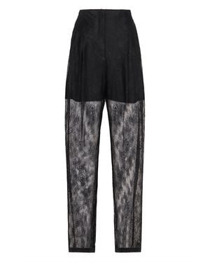 Alberta Ferretti Lace High-waisted Trousers - Black