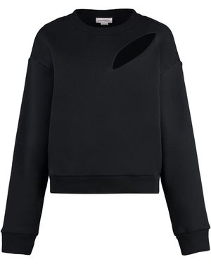 McQueen Felpa girocollo in cotone - Nero