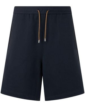Fendi Sporty Bermuda With Adjustable Waist - Blue