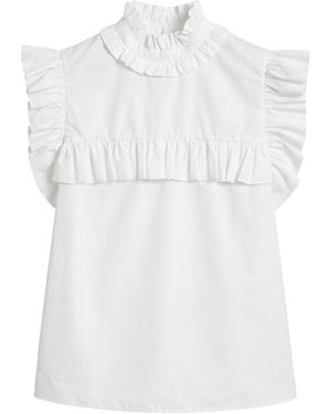 Jil Sander Blusa in cotone - Bianco