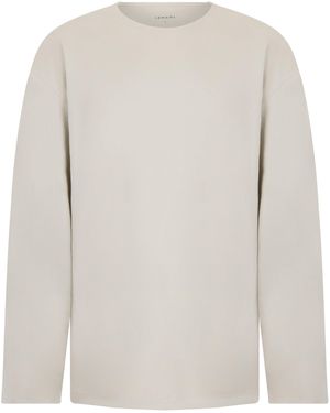 Lemaire Long-Sleeve Shirt Cotton-Silk T-Shirts - White