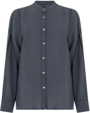 120% Lino Linen Shirt - Blue