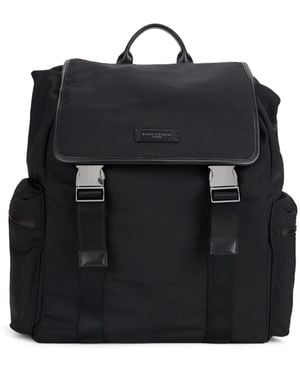 Gianni Chiarini Backpack Made Of Technical Fabric And Leather - Black