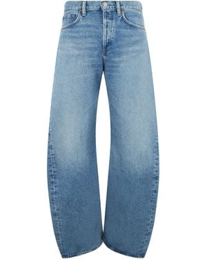 Agolde Jeans ampio in denim di cotone - Blu