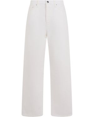 TOTEME Jeans dritti in denim di cotone - Bianco