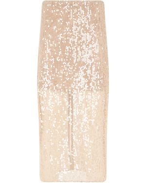 Veronica Beard Gonna midi con paillettes - Neutro