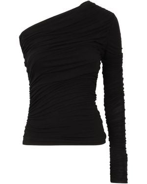 Agolde Top monospalla - Nero