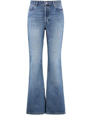 A.P.C. Jeans flare Romy a vita alta - Blu