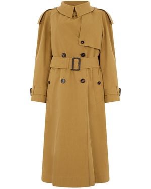 Burberry Long Trench - Natural