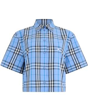 Burberry Short Sleeve Shirt - Blue