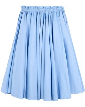 Ami Paris Cotton Wheel Skirt - Blue
