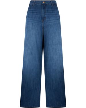 Lois Loose Cotton Jeans - Blue