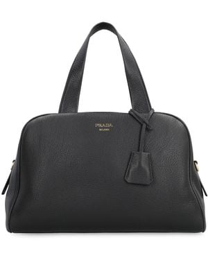 Prada Bauletto large in pelle - Nero