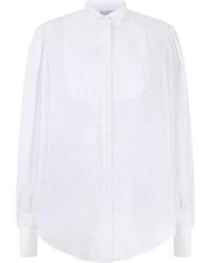 LES FILLES D'EVA Long-Sleeve Blouse, Elegant And Versatile - White