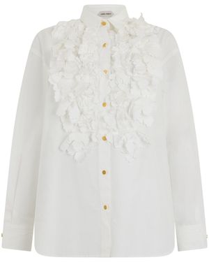 Alberta Ferretti Blouse With Ruffles - White